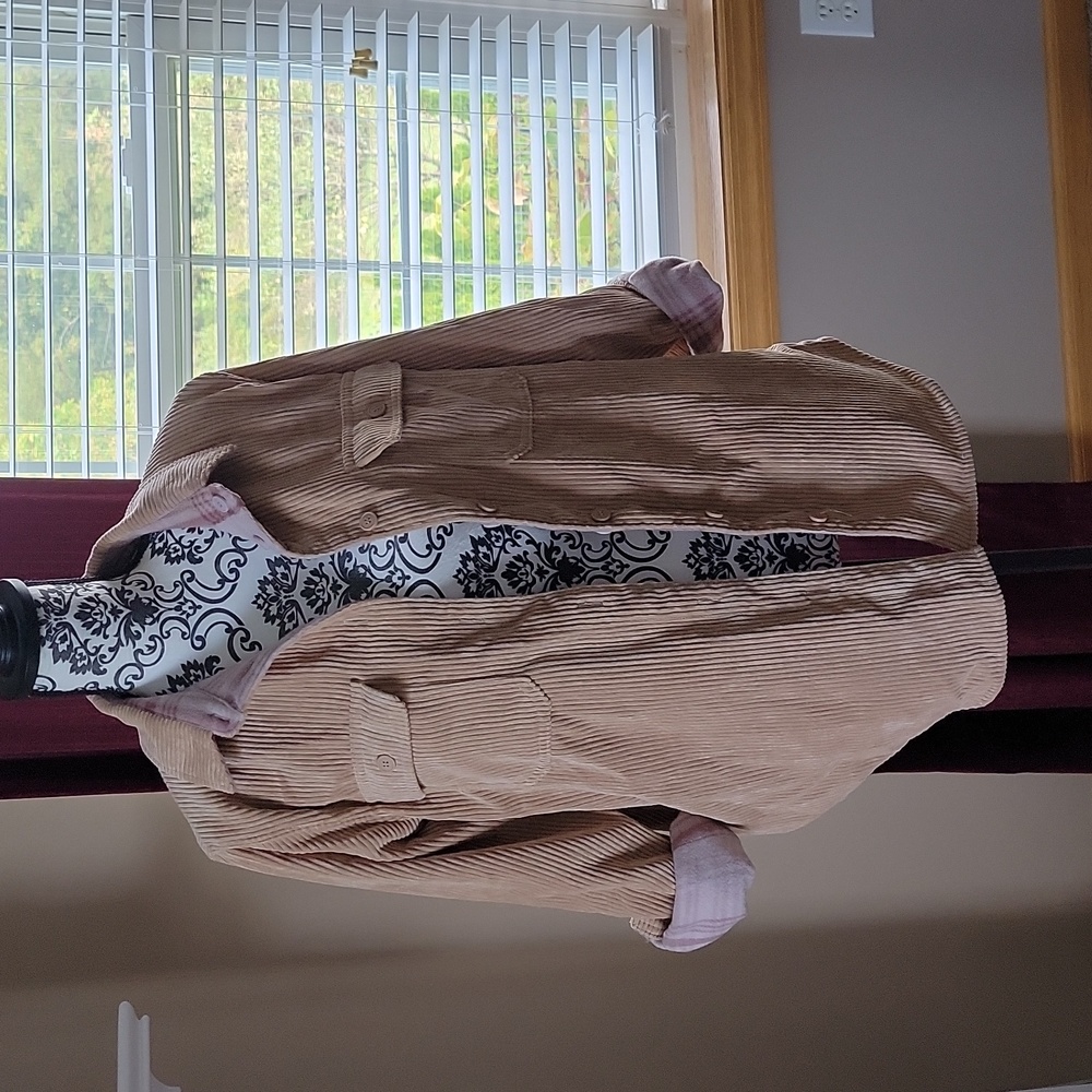 Corduroy shacket, reversible